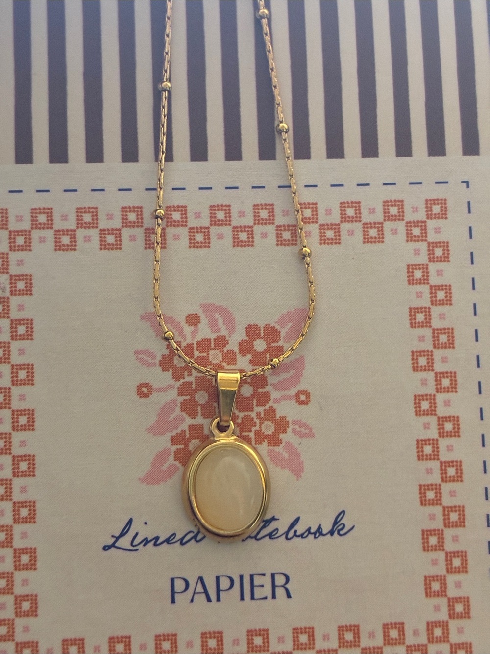 ❗️FIRM SALE❗️Gold Plated Opal Dainty Necklace
